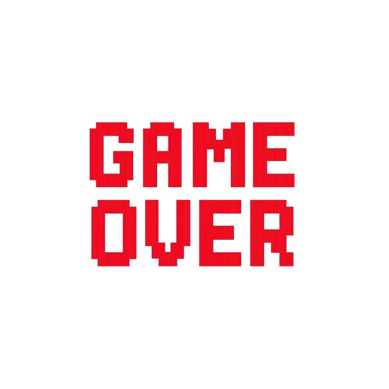 Retro Pixel Game Over Graphic