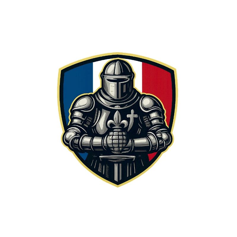 Logo der patriotischen Frankreich-Flagge