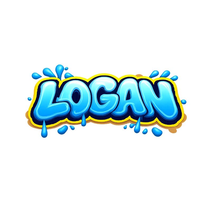 LOGAN GRAFFITI NAME FOR PERFECT GIFT PRINTABLE 
