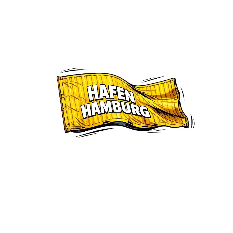Hafen Hamburg Flaggen-Design