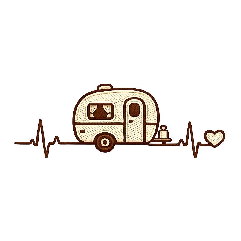 Herz Caravan Retro Sketch