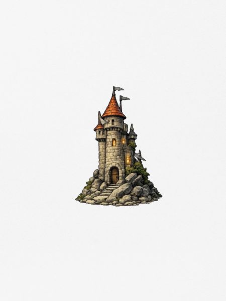 Burgturm am Felsen