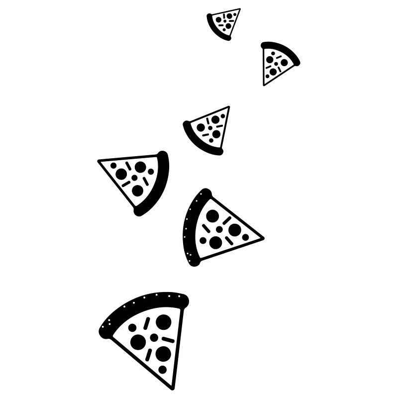Pizza Icon Silhouette