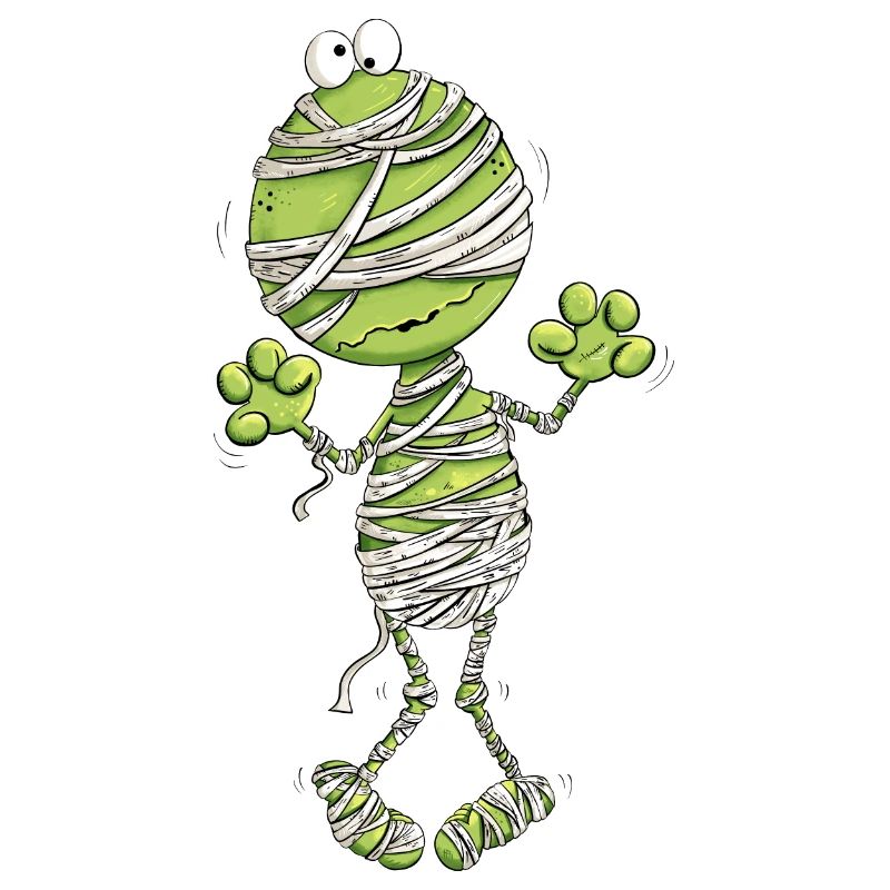 Frosch Mumie Halloween