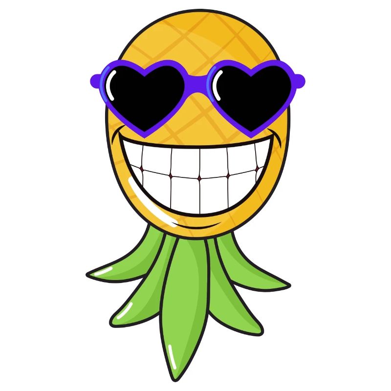 Swinger Ananas lachend