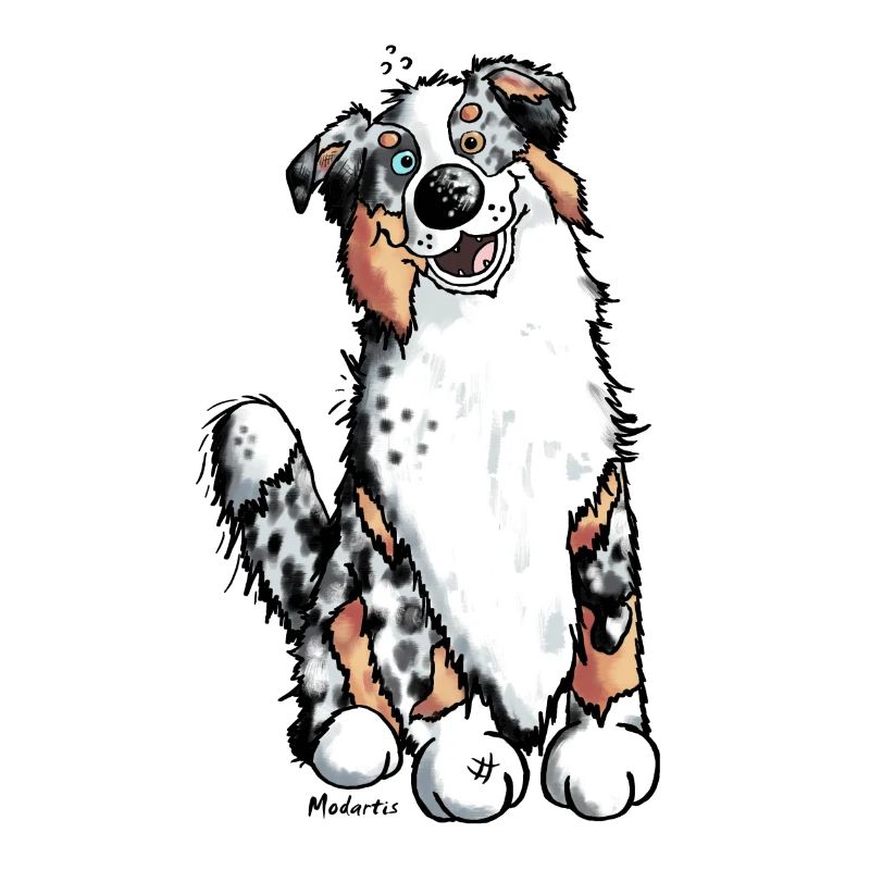 Fröhlicher Australian Shepherd