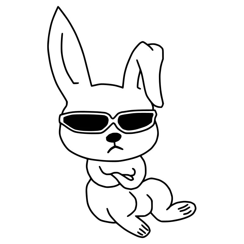 Cooler Hase