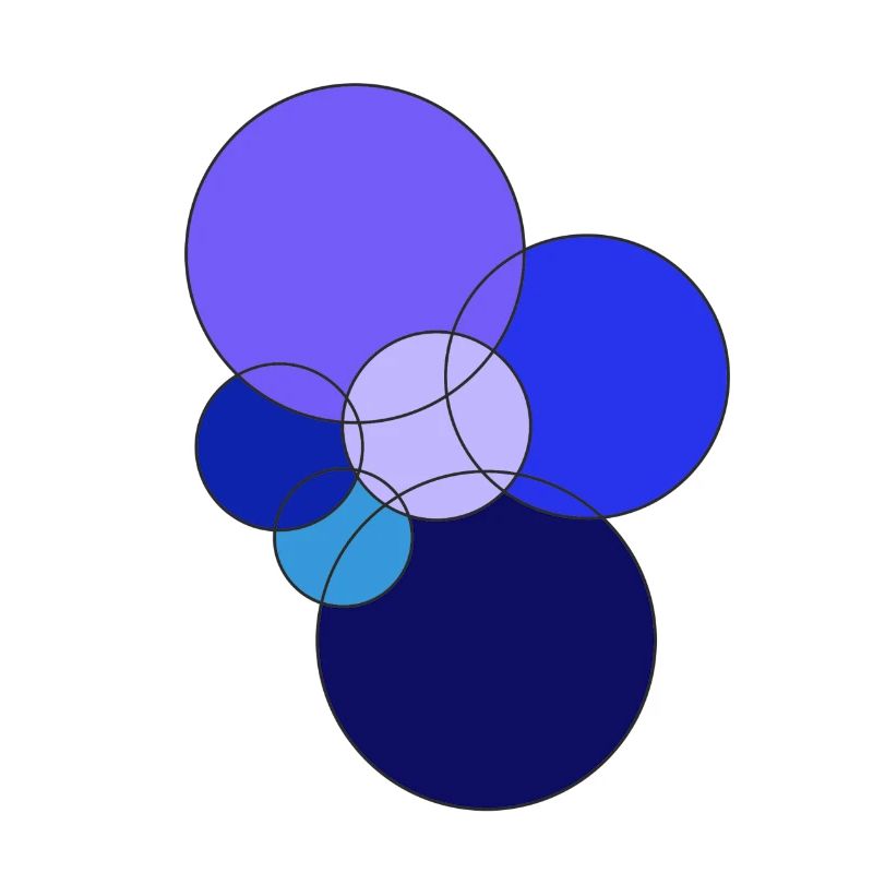 blaue Kreise