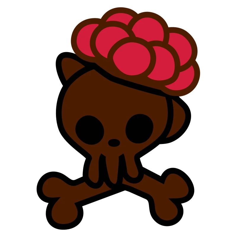 Totenkopf mit Bollenhut
