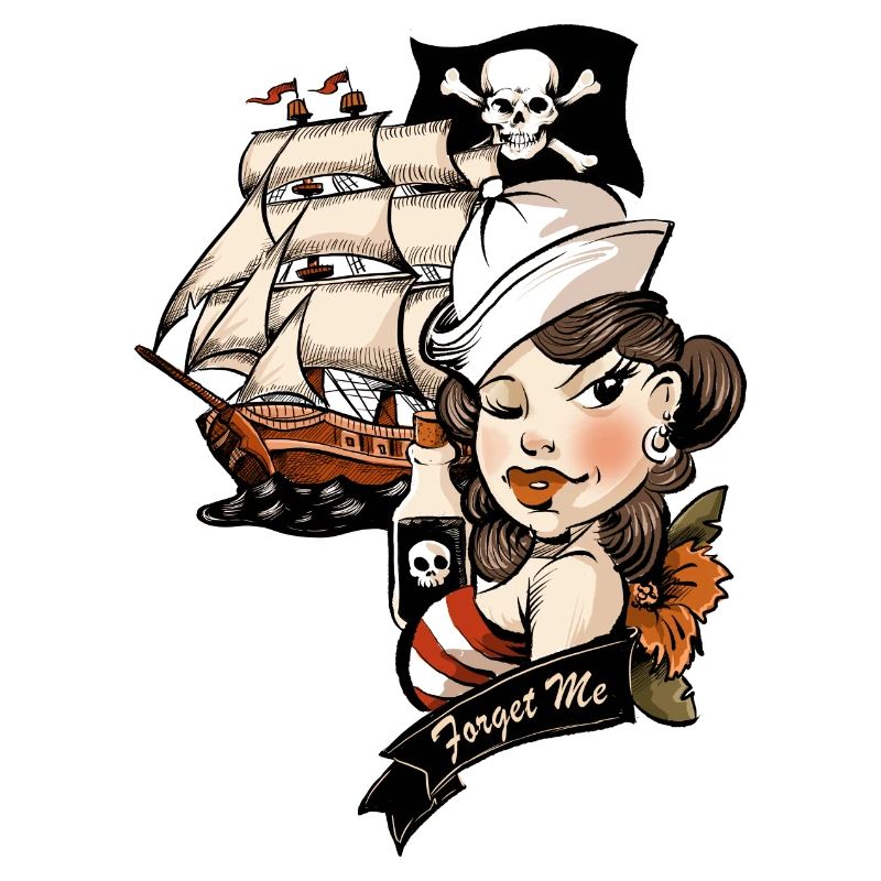 Piraten Liebe Tattoo