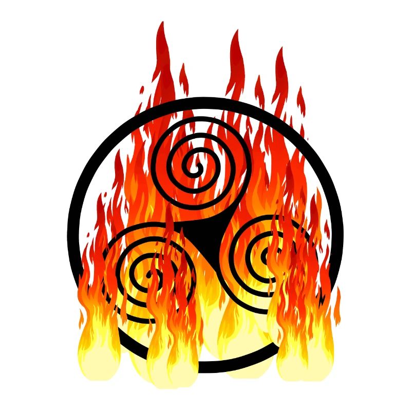 Celtic symbol in fire Celtic Vikings
