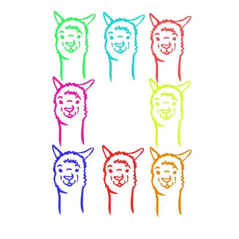Bunte Alpaca