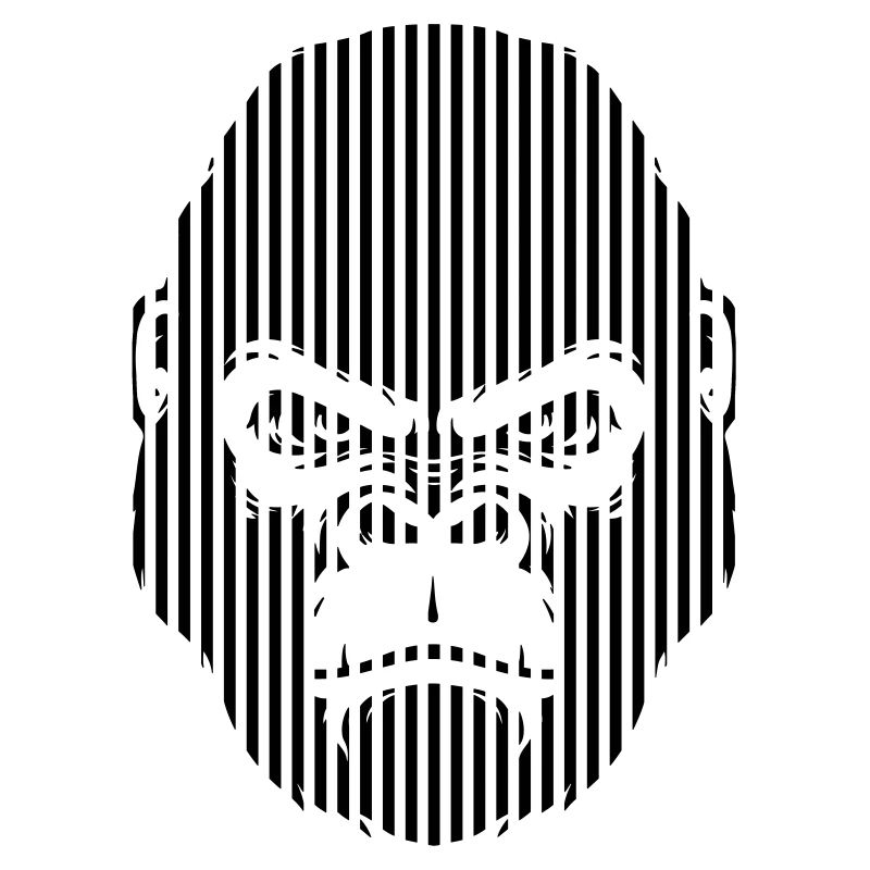 Gorilla Face Graphics