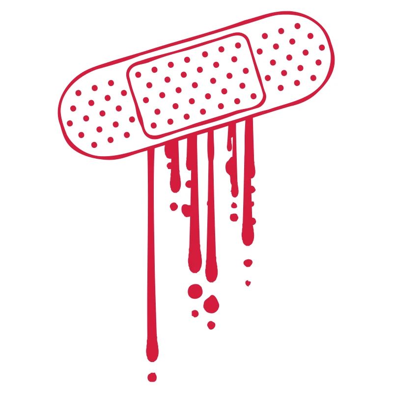Pflaster Blut Tropfen