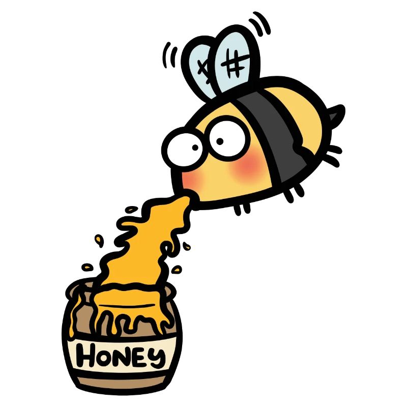 Kotzende Honigbiene