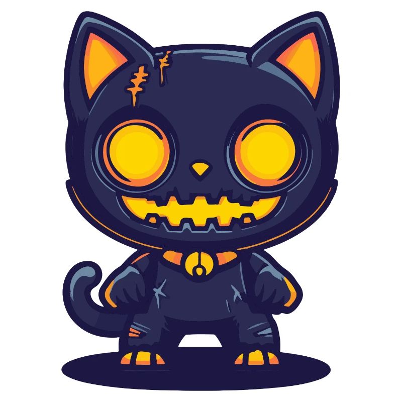 Katze Halloween Lustig