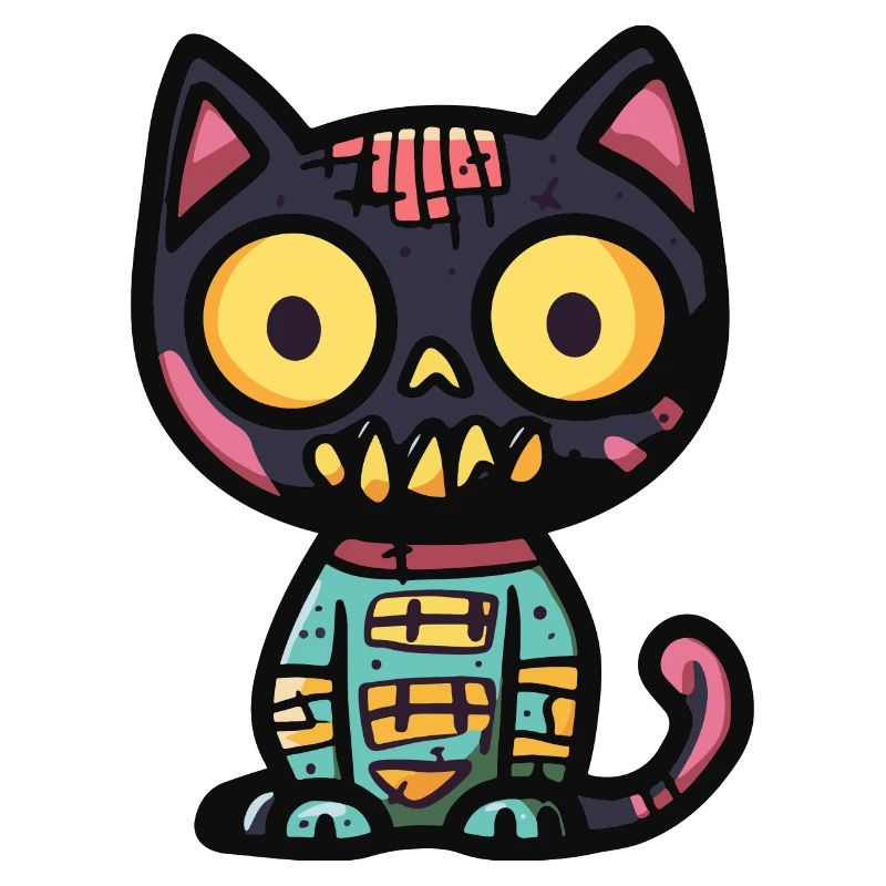Katze Halloween Lustig