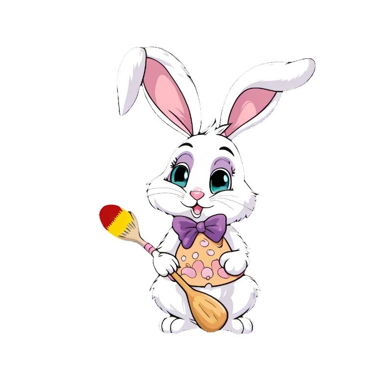 Easter bunny with Easter eggs