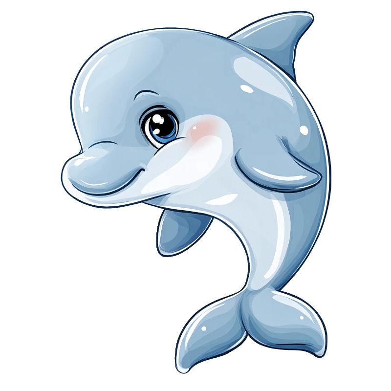 Süßer Baby Delfin