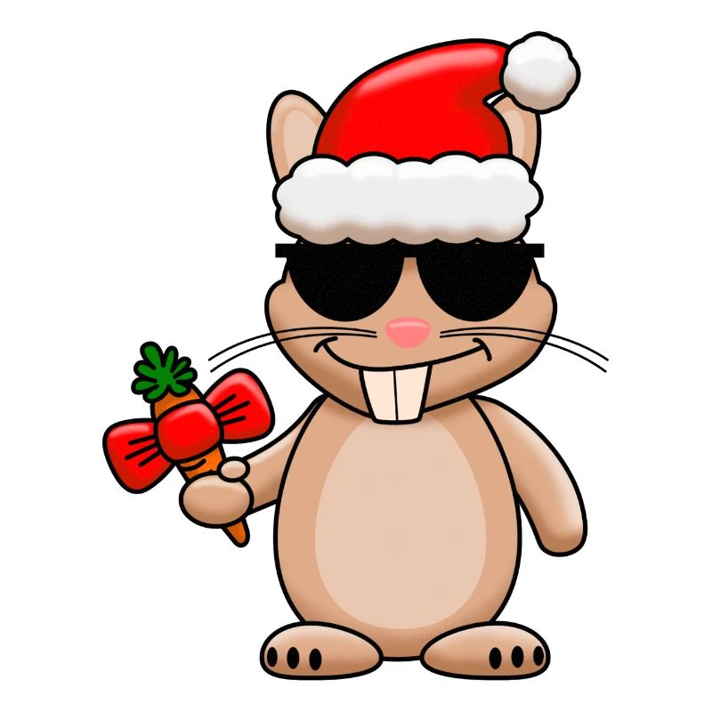 Cooler Weihnachtshase
