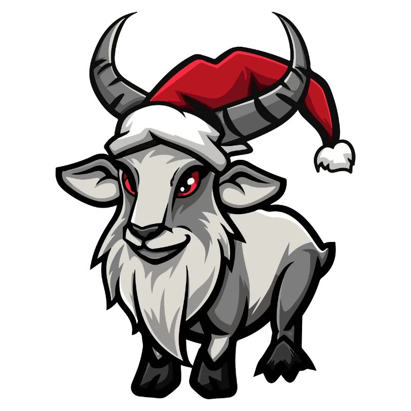 Bergziege Weihnachten