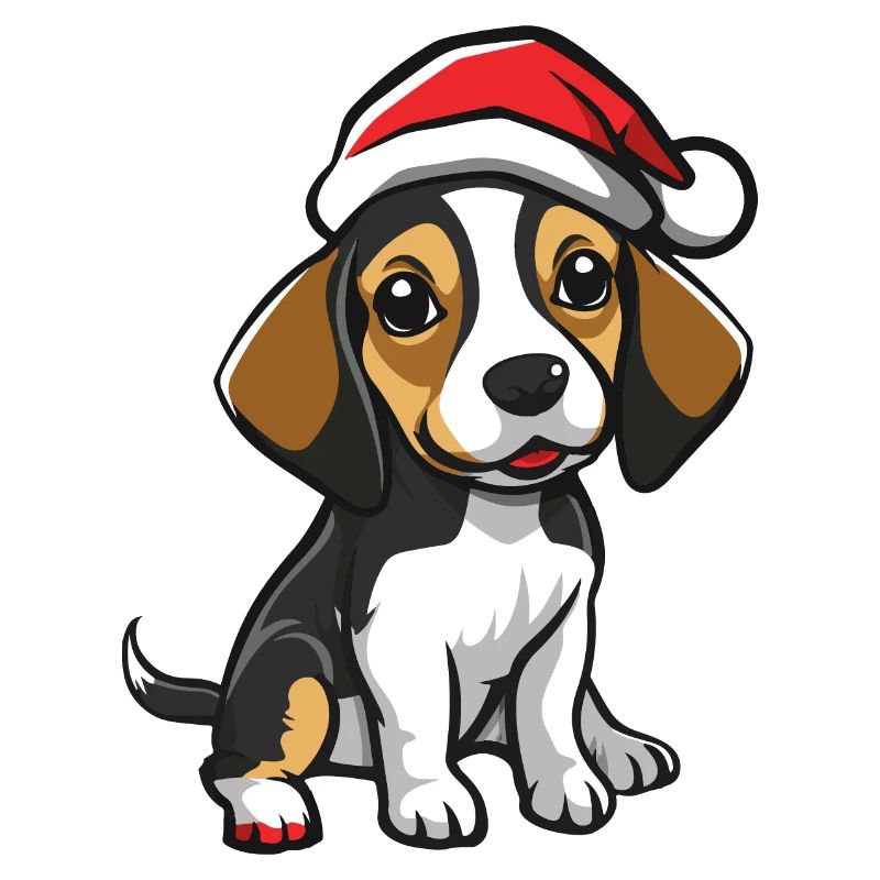 Beagle Hund Weihnachten