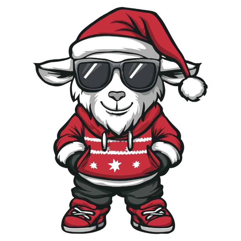 Ziege Weihnachten X-Mas