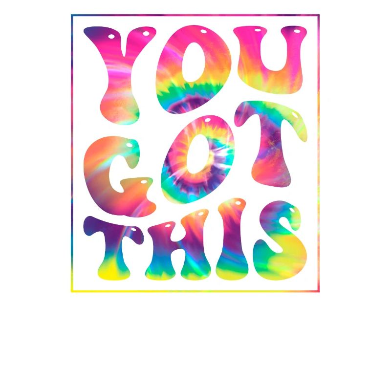You Got This Groovy Tie Dye Testing Day Tee For