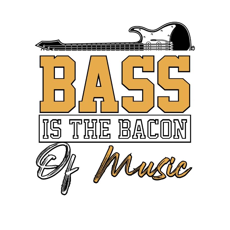 La basse est le bacon de la musique Guitariste basse Basse