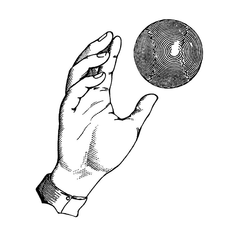 Hand mit Ball