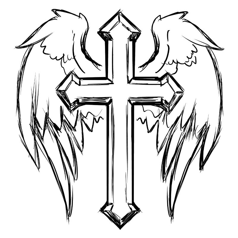 kreuz mit flügeln