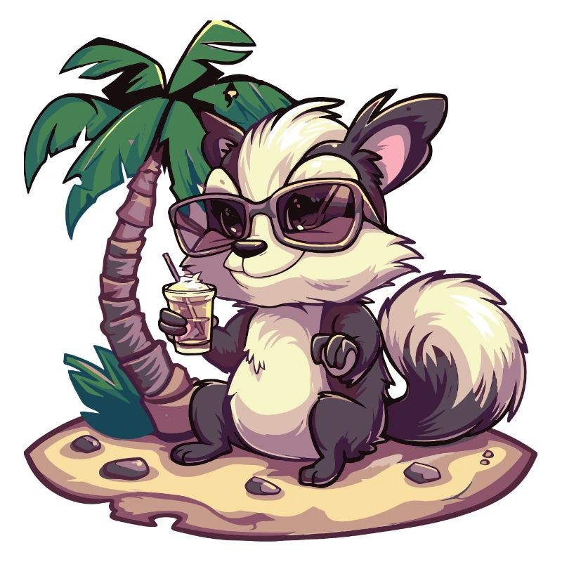 Stinktier Sommer Urlaub