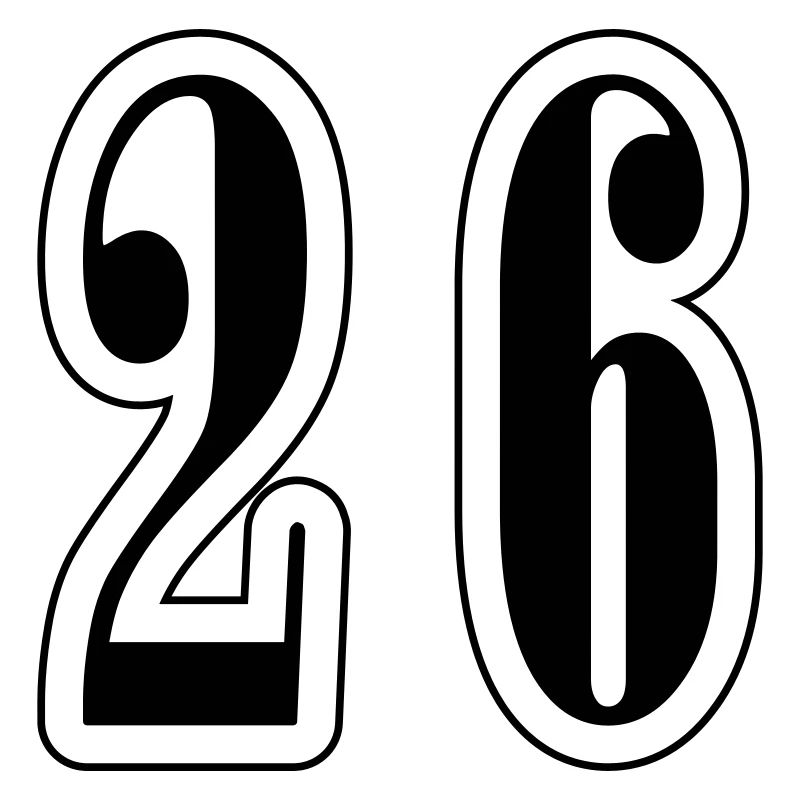 26 Zahl symbol