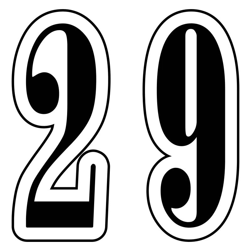 29 Zahl symbol