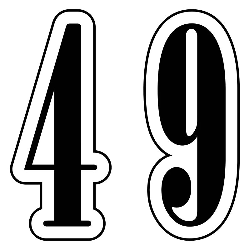 49 Zahl symbol