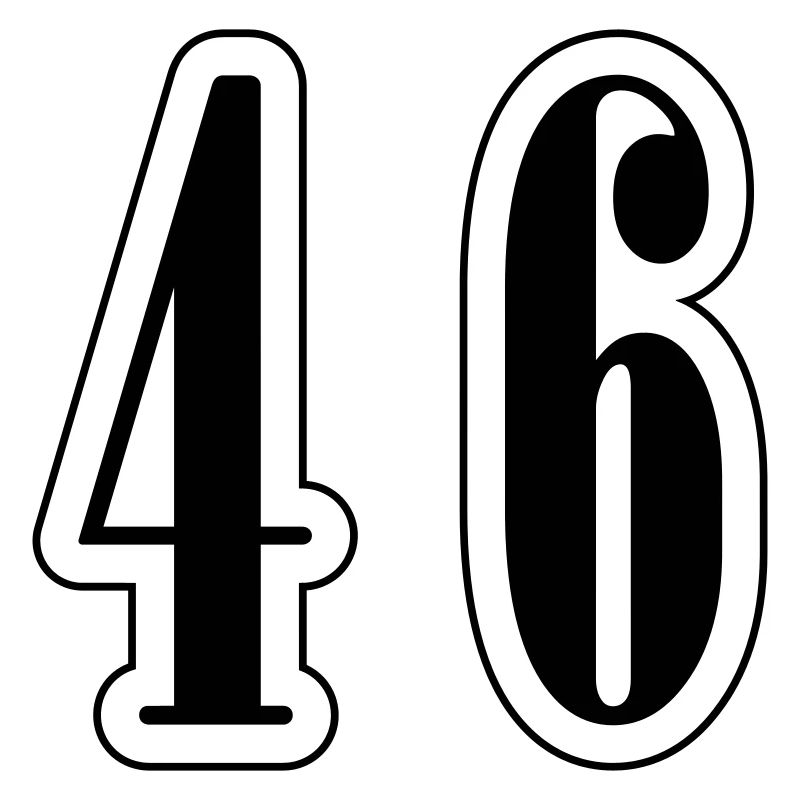 46 Zahl symbol