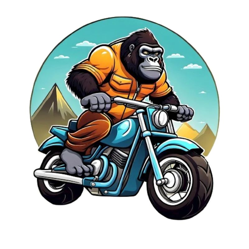 Gorilla-Biker