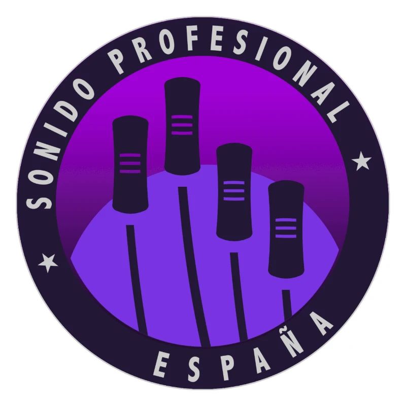 Logo with gradient background.