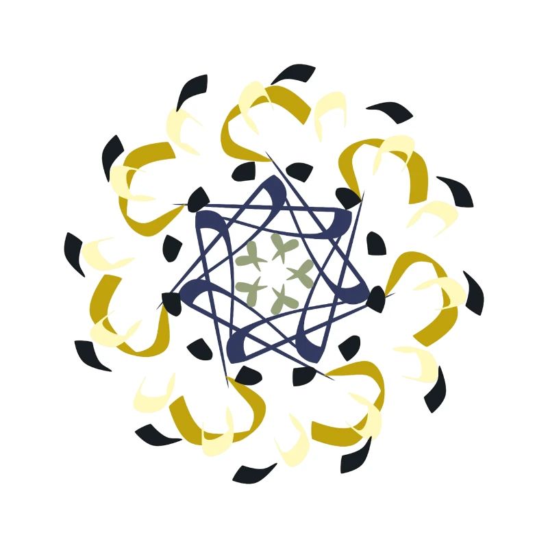 Kompliziertes Mandala-Muster in Erdtönen