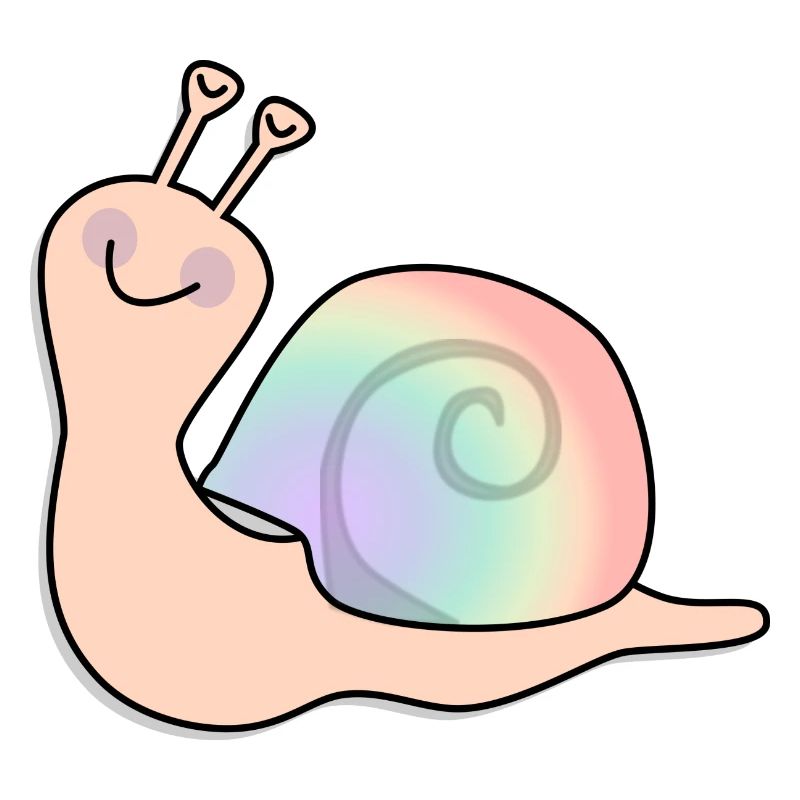 Regenbogen Schnecke