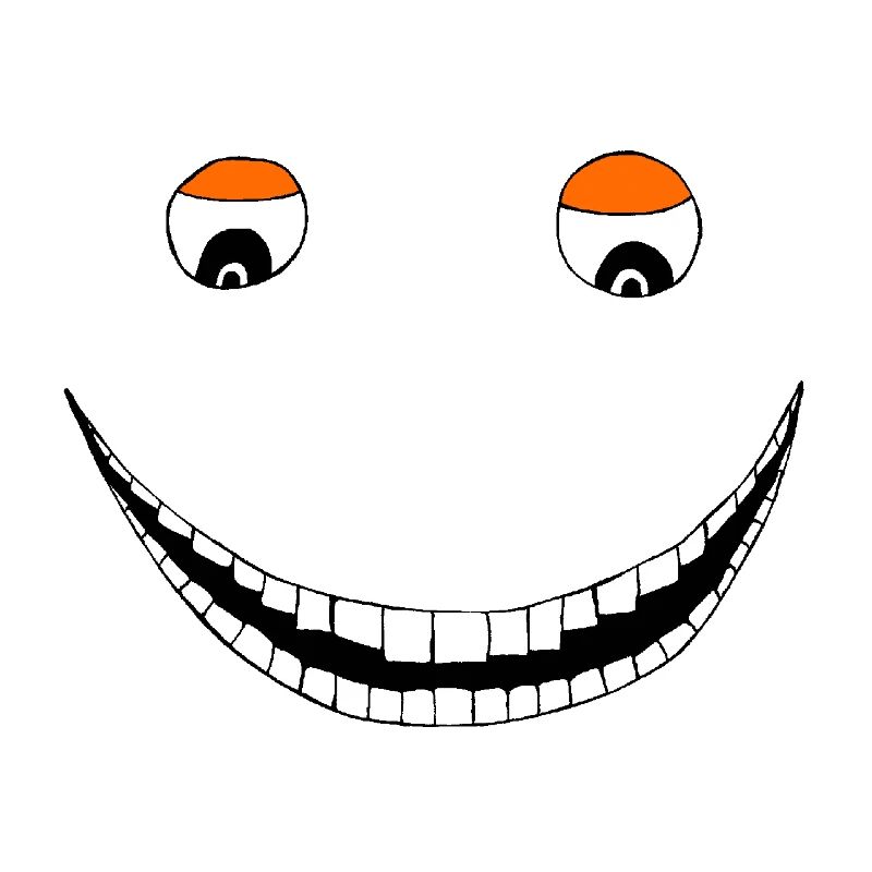 Breites Grinsen