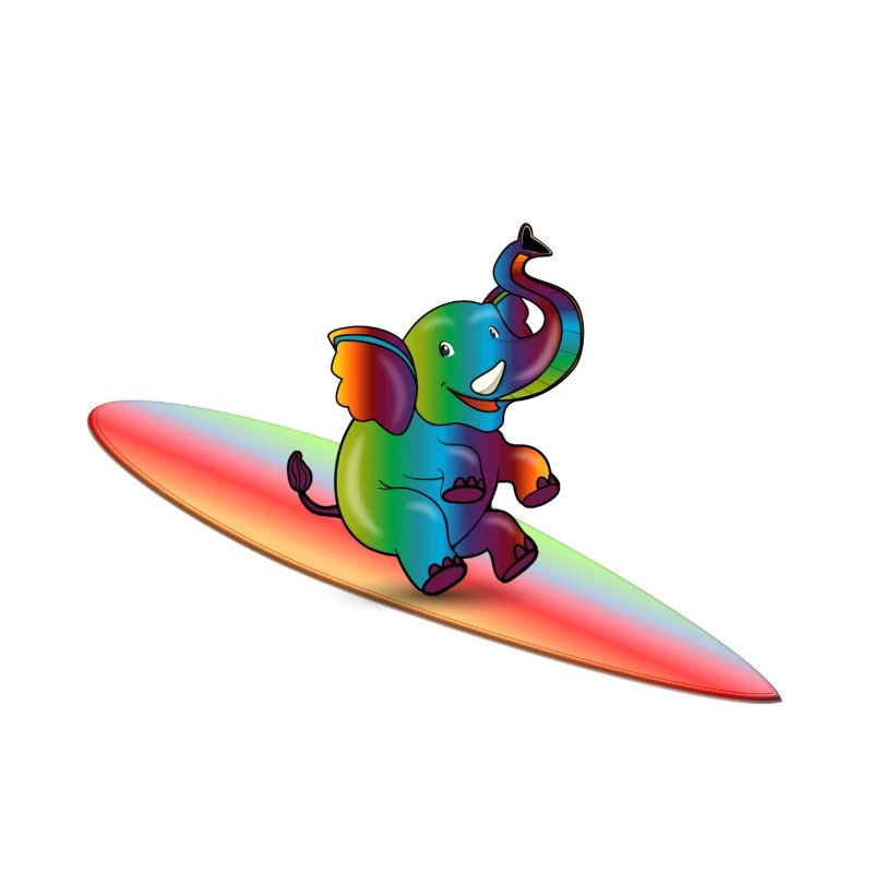 surfin elephant