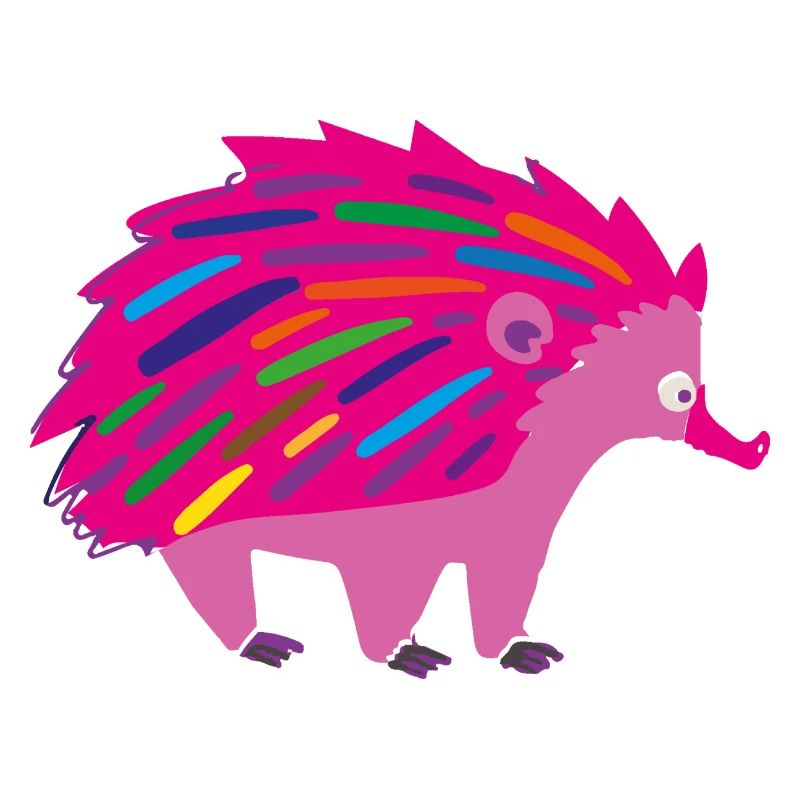 igel,pink,regenbogen,bunt,pink