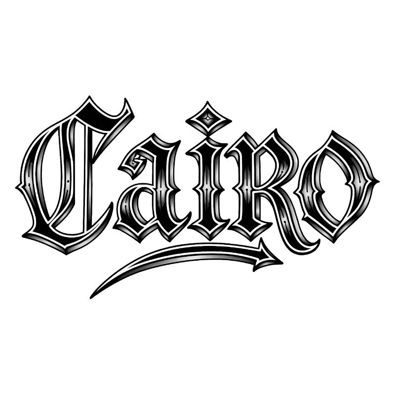 Kairo Gothic Schriftzug