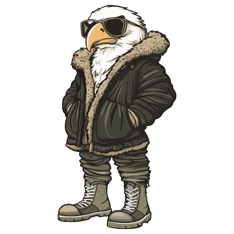 Harpyie Vogel Cool Winter