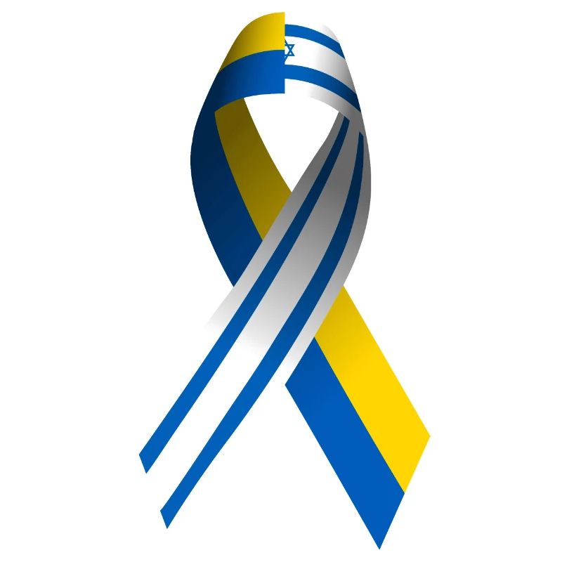 Israel Ukraine Friedenszeichen