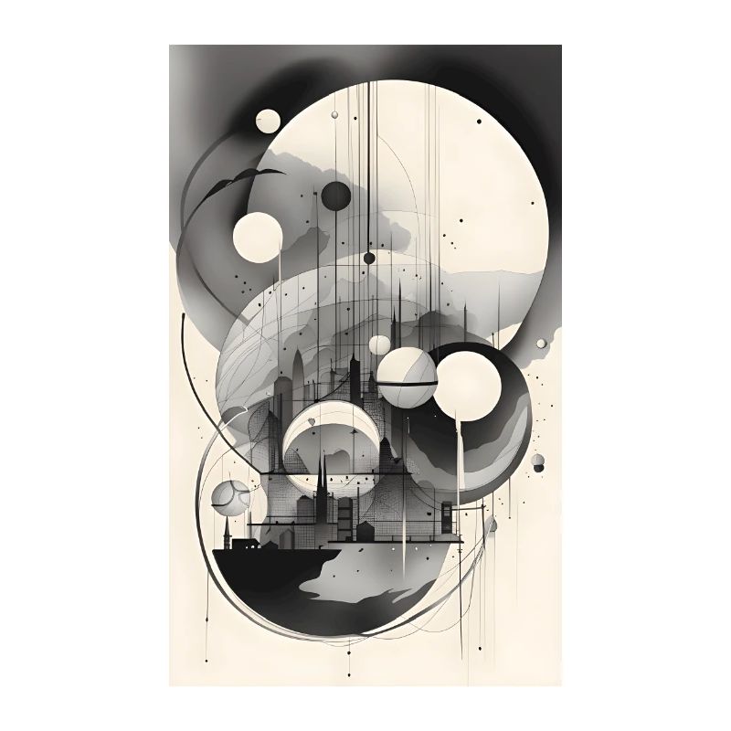 Urbane geometrische Landschaft