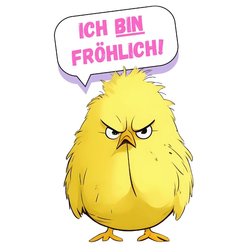 Grumpy Chicken - ich bin fröhlich