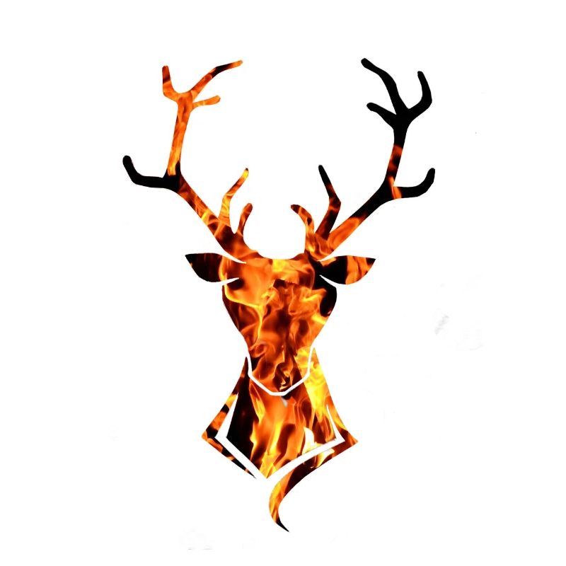 Hirsch Feuer Flamme