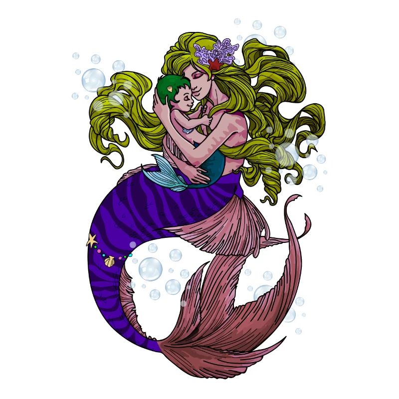Mama Mermaid Meerjungfrau
